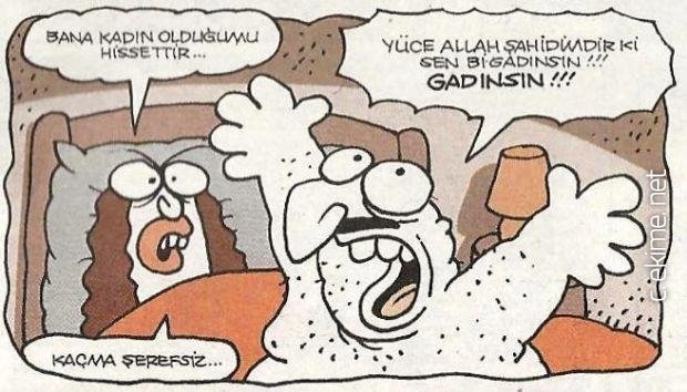 yüce allah şahidimdir ki sen bi gadınsın