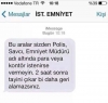 emniyetin dolandırıcılarla ilgili sms atması / #557240