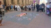 öldürülen pkk lı kadın için çıplak protesto yapmak