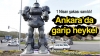 ankara ya dikilen robot heykeli / #755871