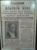 atatürk ün öldüğü gün ulusal basın manşetleri / #959503