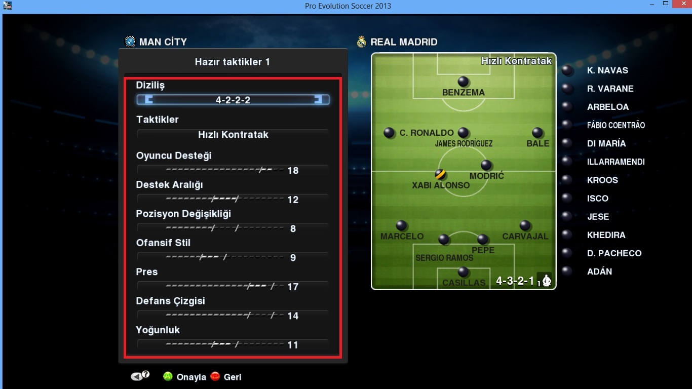 Pes 2013 схемы