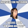 annoying facebook girl